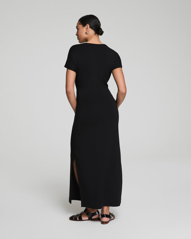 Air Essentials Tie Waist Maxi Dress - Black