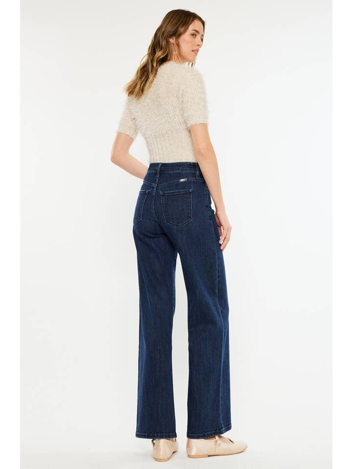 Crater High Rise Wide Leg Jean