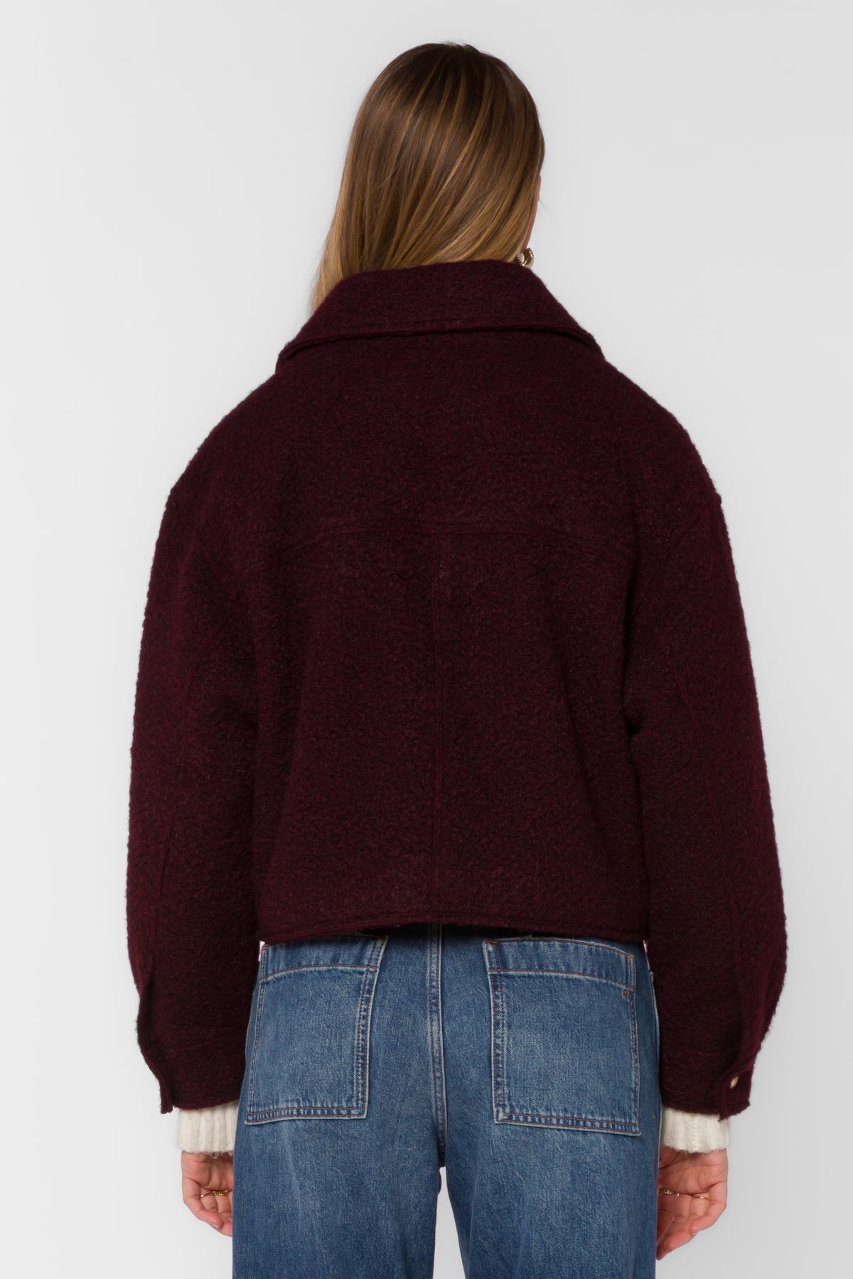 Galinda Wine Boucle Jacket