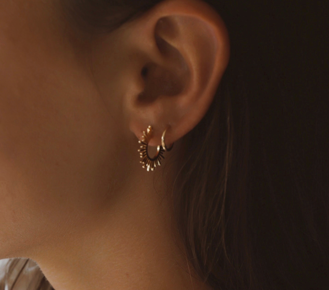 Sun Silhouette Hoops