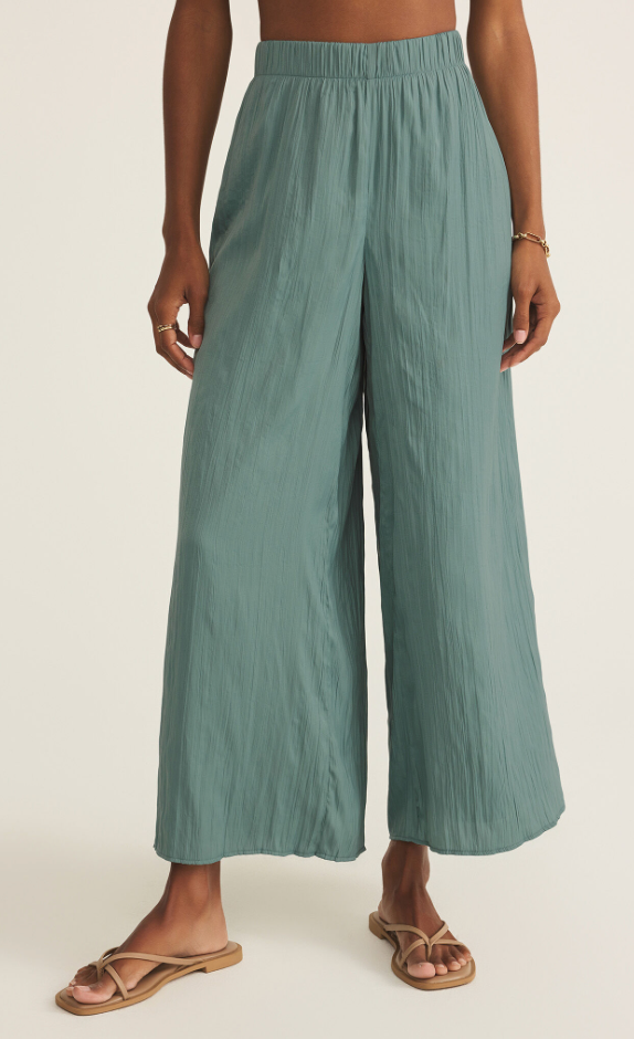 Sunset Satin Pant Sea Pine