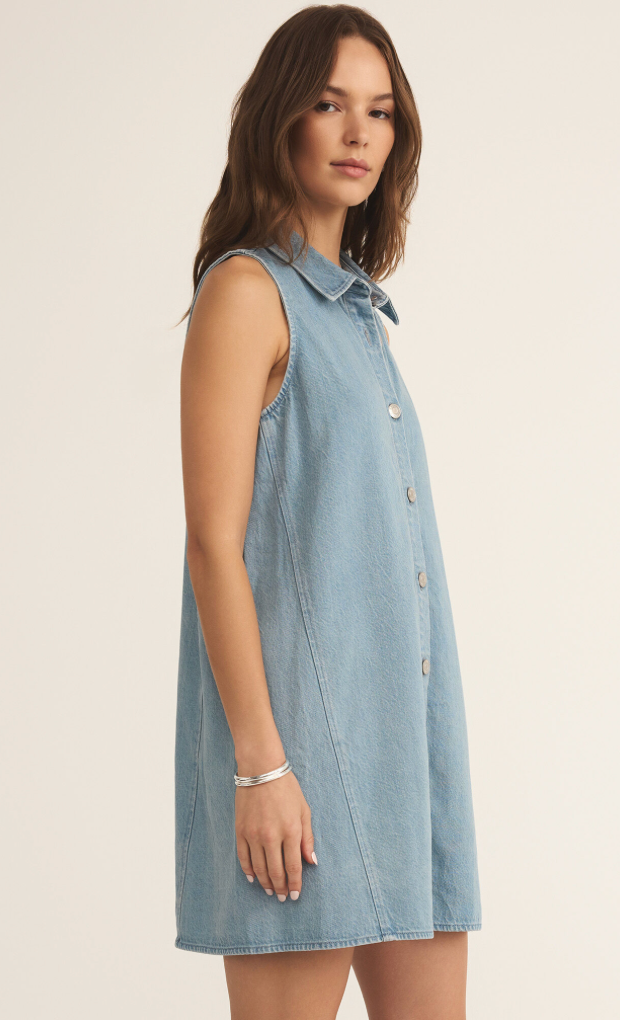 New Day Twill Denim Dress - Vintage Indigo