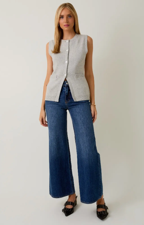Button Down Knit Vest