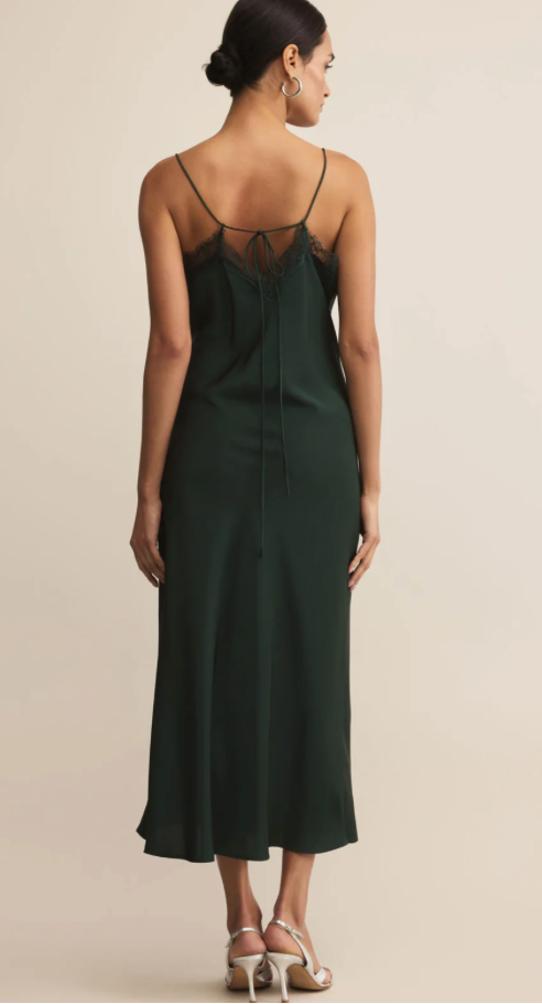 After Hours Luxe Satin Midi Dress
