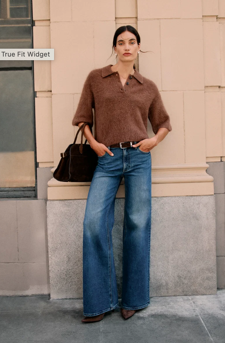 Vivian Mid Rise Wide Leg - Blue Depths
