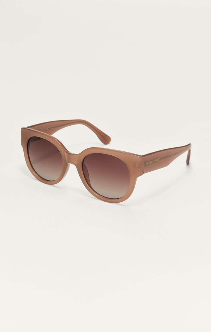 Lunch Date Polarized Sunglasses -Taupe Gradient