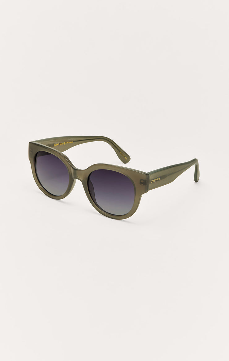 Lunch Date Polarized Sunglasses - Olive Gradient