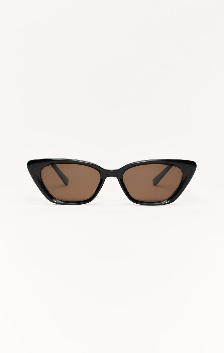 Staycation Polished Black-Brown Sunglasses