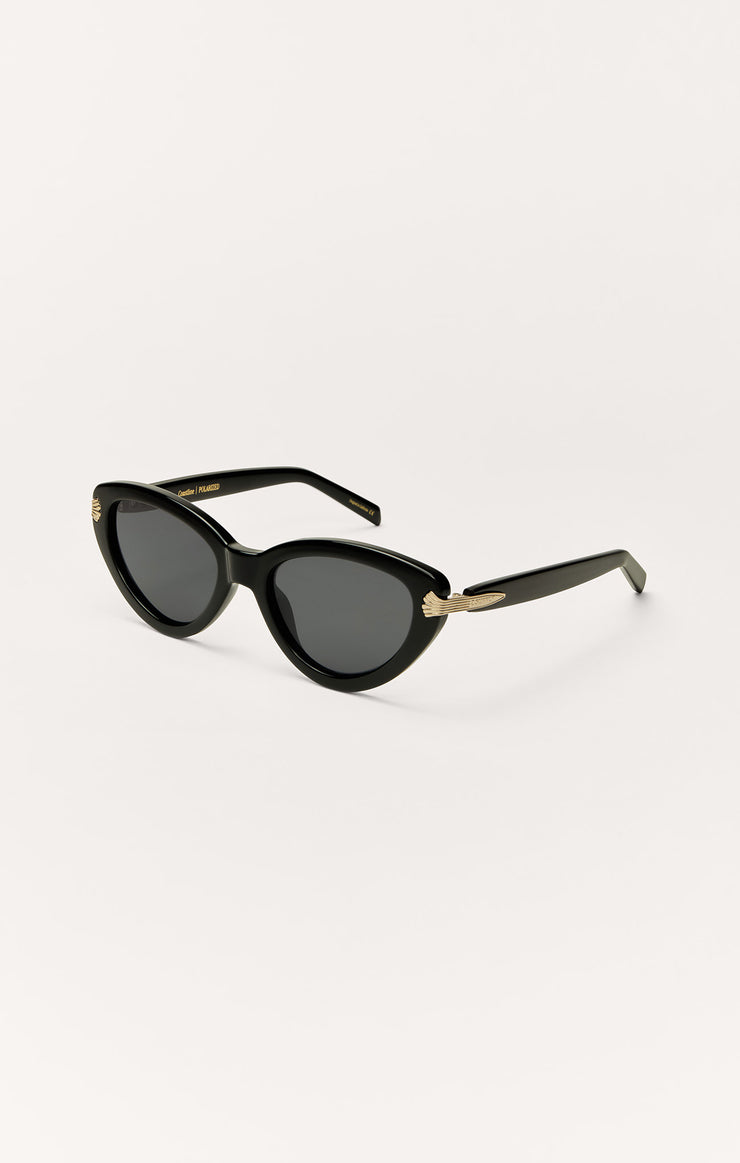 Coastline Polarized Sunglasses - Polished Black