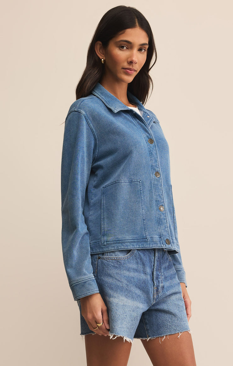 Bel Air Knit Denim Jacket