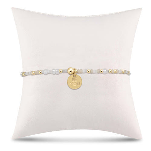 egirl Hope Unwritten Bracelet - Call Me On My Shellphone - be you. Small Gold Disc