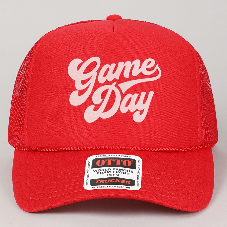 Game Day Trucker Hat - Red