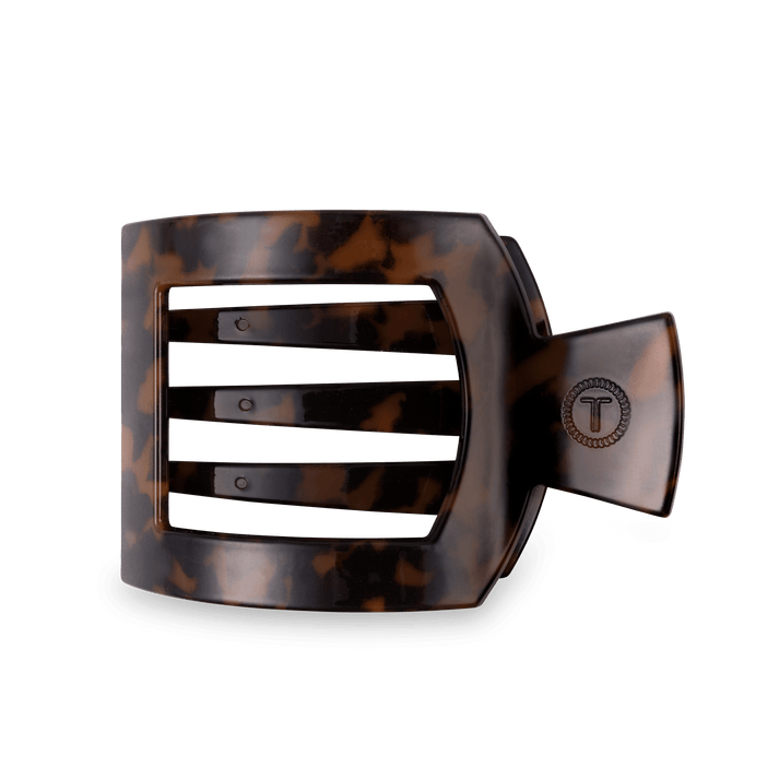 Tortoise Flat Square Hair Clip