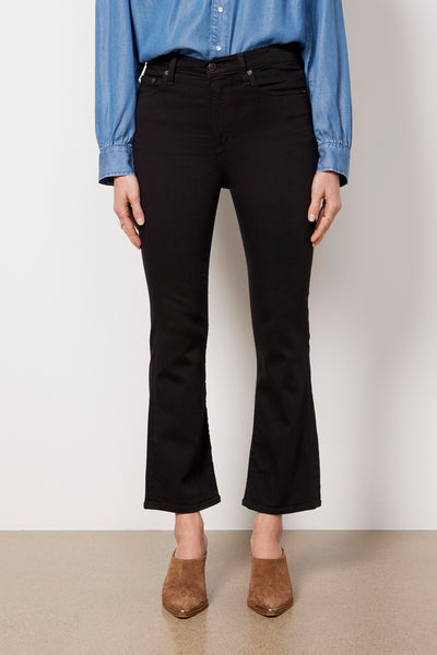 Lennon Crop Bootcut Jean - Noir