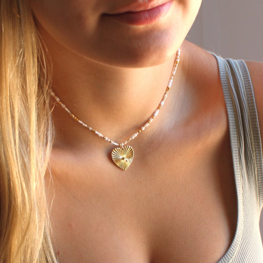 Unity Beaded Necklace with Pendant