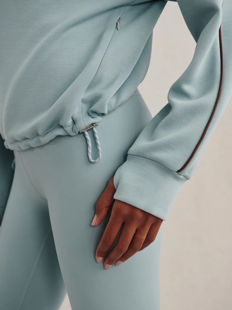 Sian Piped Half Zip Sweat - Tourmaline