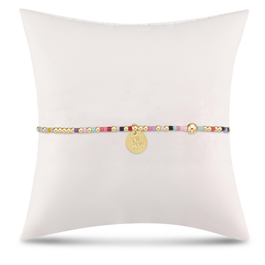 egirl Hope Unwritten Bracelet - Hot Mess - be you. Small Gold Disc