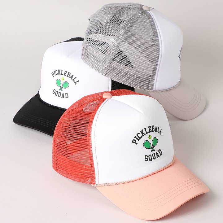 Pickleball Squad 2 Tone Trucker Hat - Dusty Rose