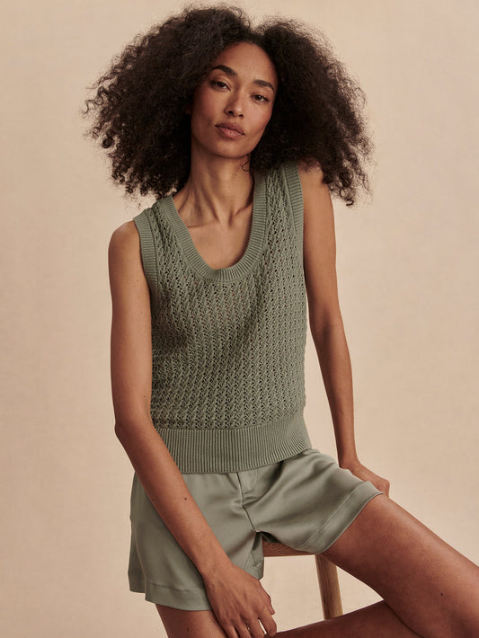 Ferns Open Knit Tank