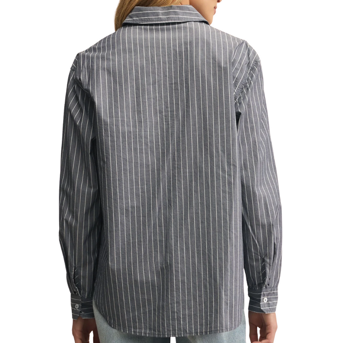 Seaport Striped Poplin Button Up