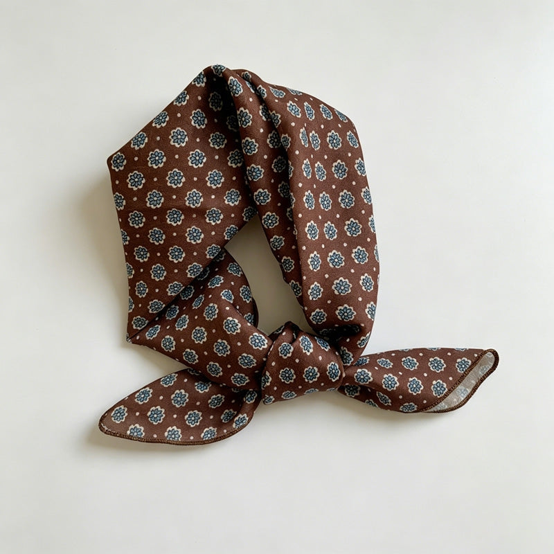 Brown and Blue Bandana