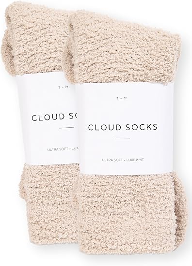 Cozy Cloud Socks - Ivory