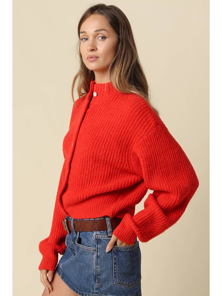 Mila Balloon Sleeve Cardigan