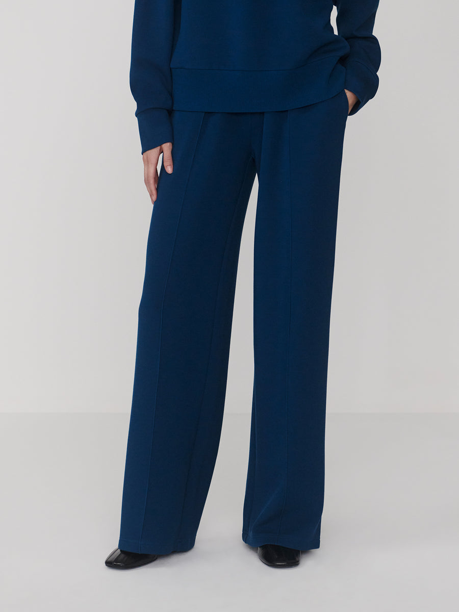 The Wide Leg Pant 28" - Sea Blue