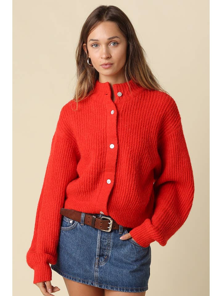 Mila Balloon Sleeve Cardigan