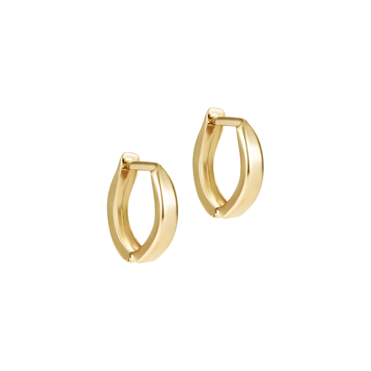 huggie gold 0.5" hoop