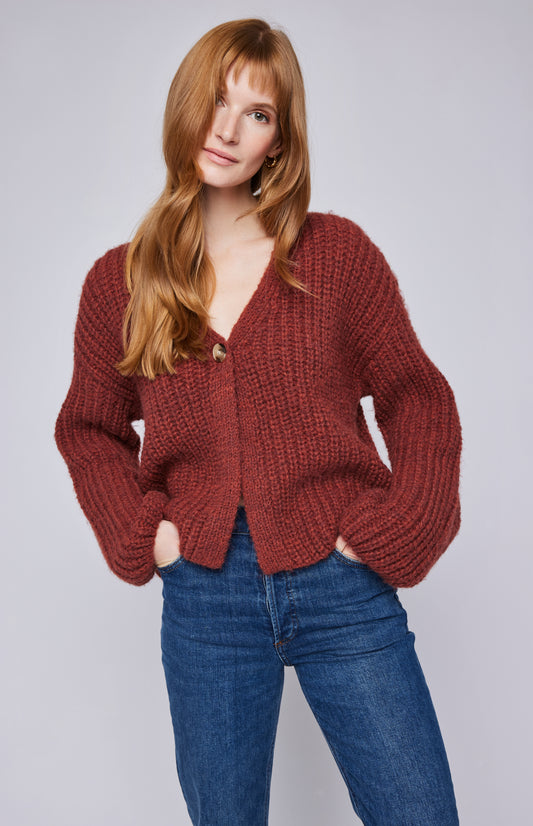 Ilene Cardigan- Heather Cinnamon