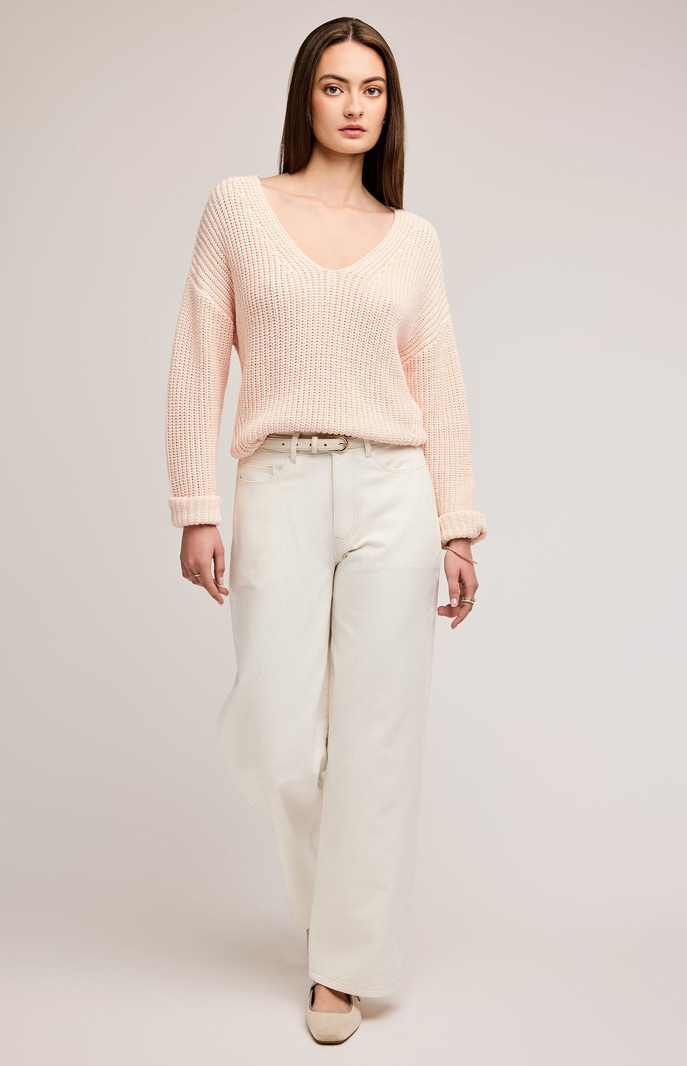 Spencer V-Neck Knit Sweater