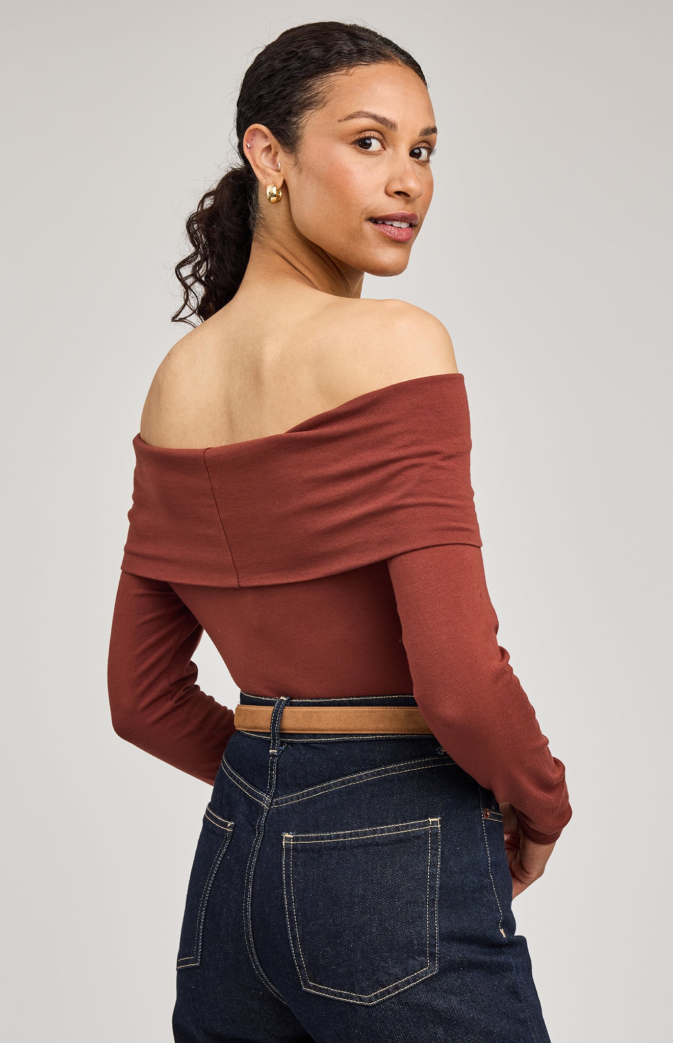 Charlize Top - Mahogany