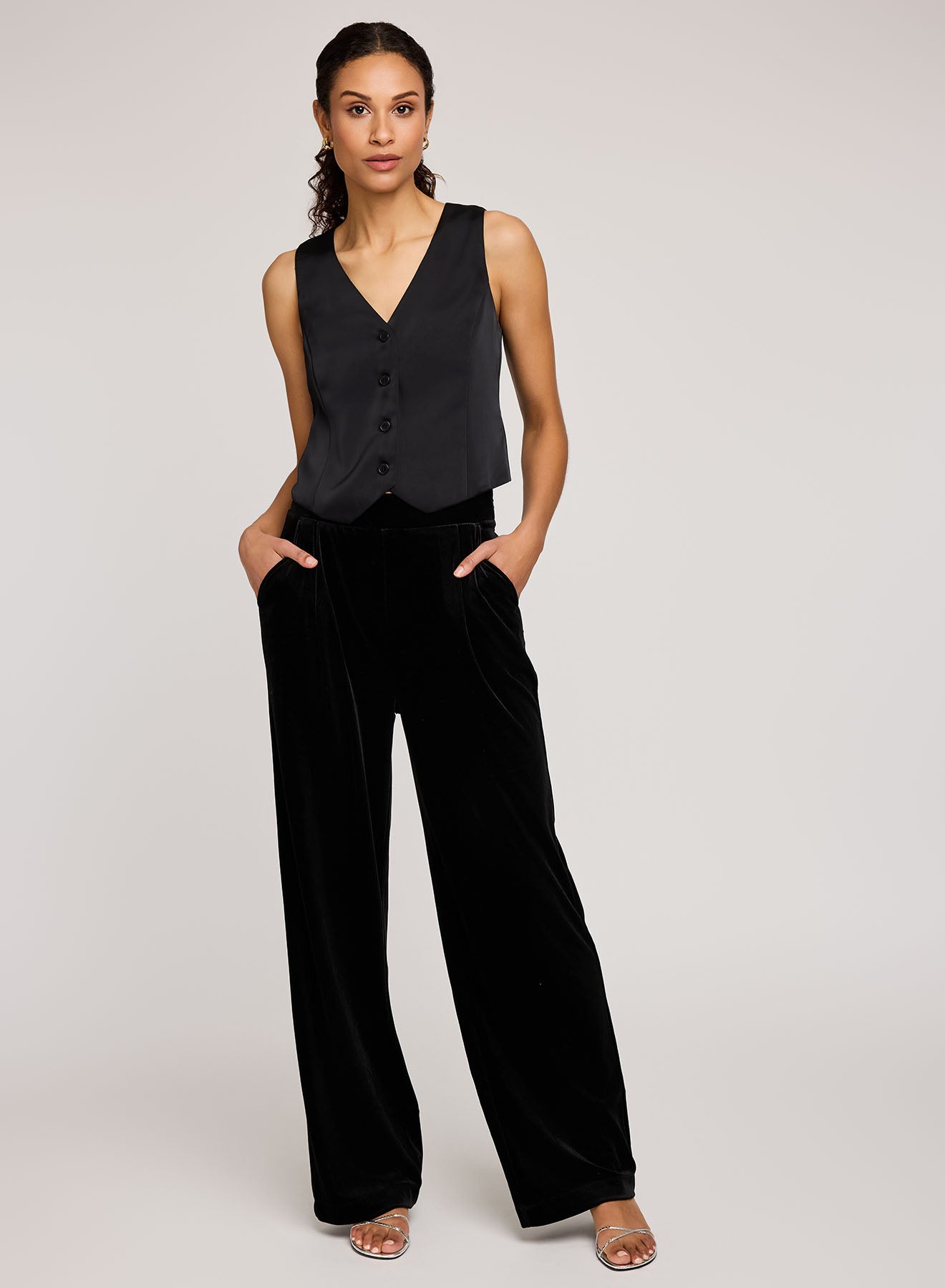 blue dress for baby girl Nadine Merabi Davina Black Pants 10 main image 0