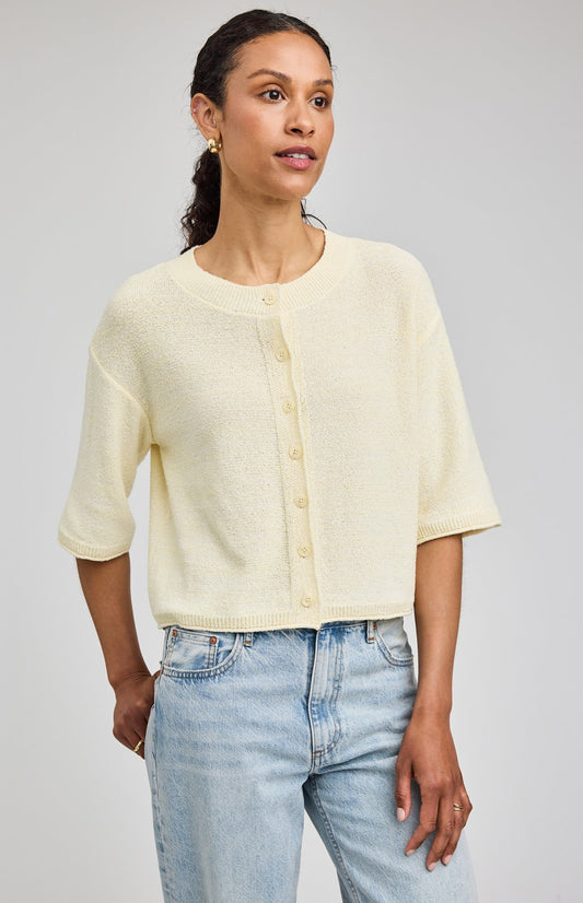 Genevieve Cardigan - Cornsilk Yellow
