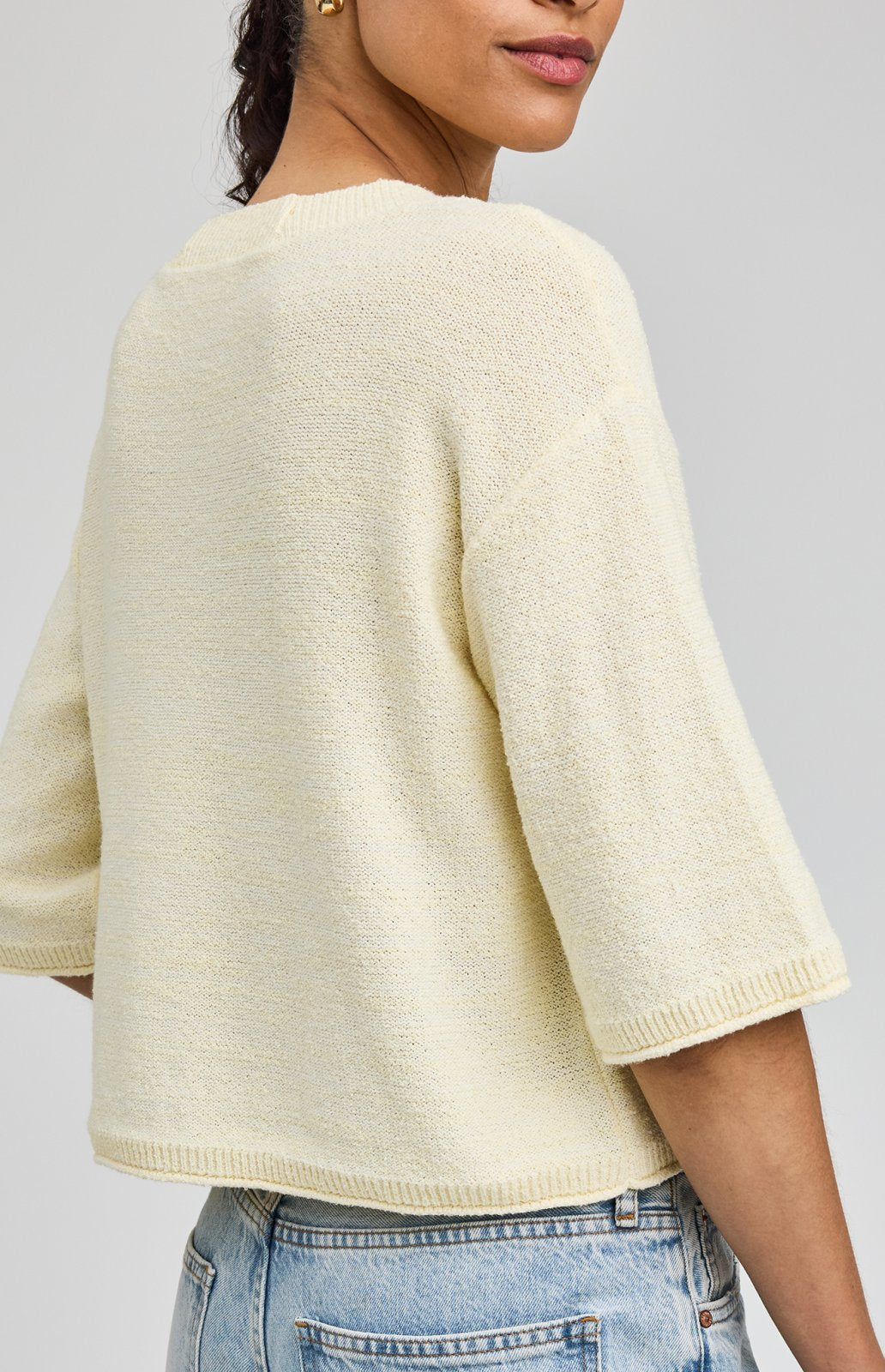 Genevieve Cardigan - Cornsilk Yellow
