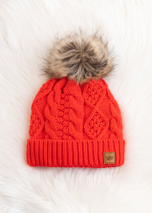 Red Pom Hat