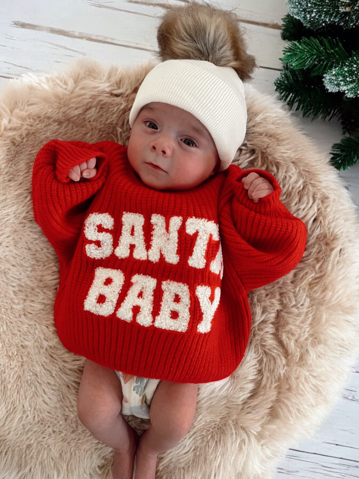 Knit Sweater - Santa Baby