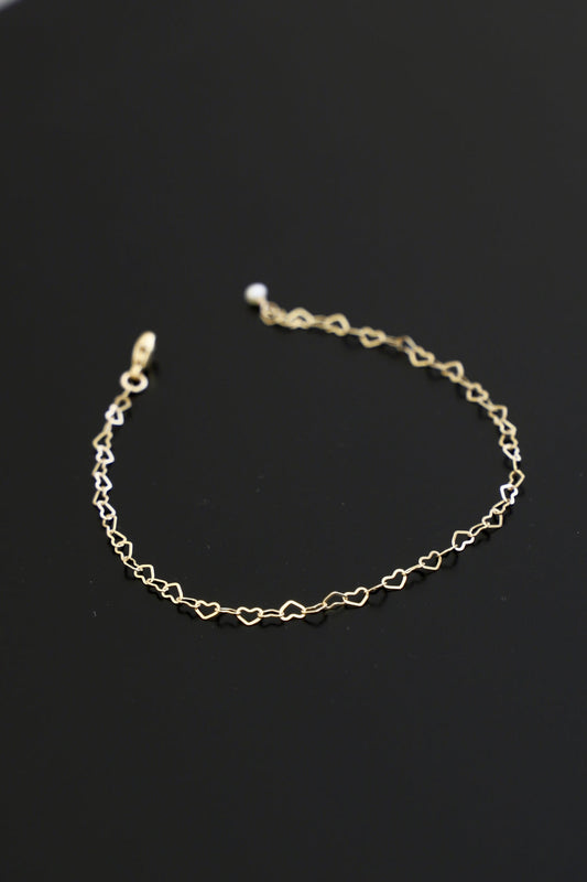 Heart Chain Bracelet