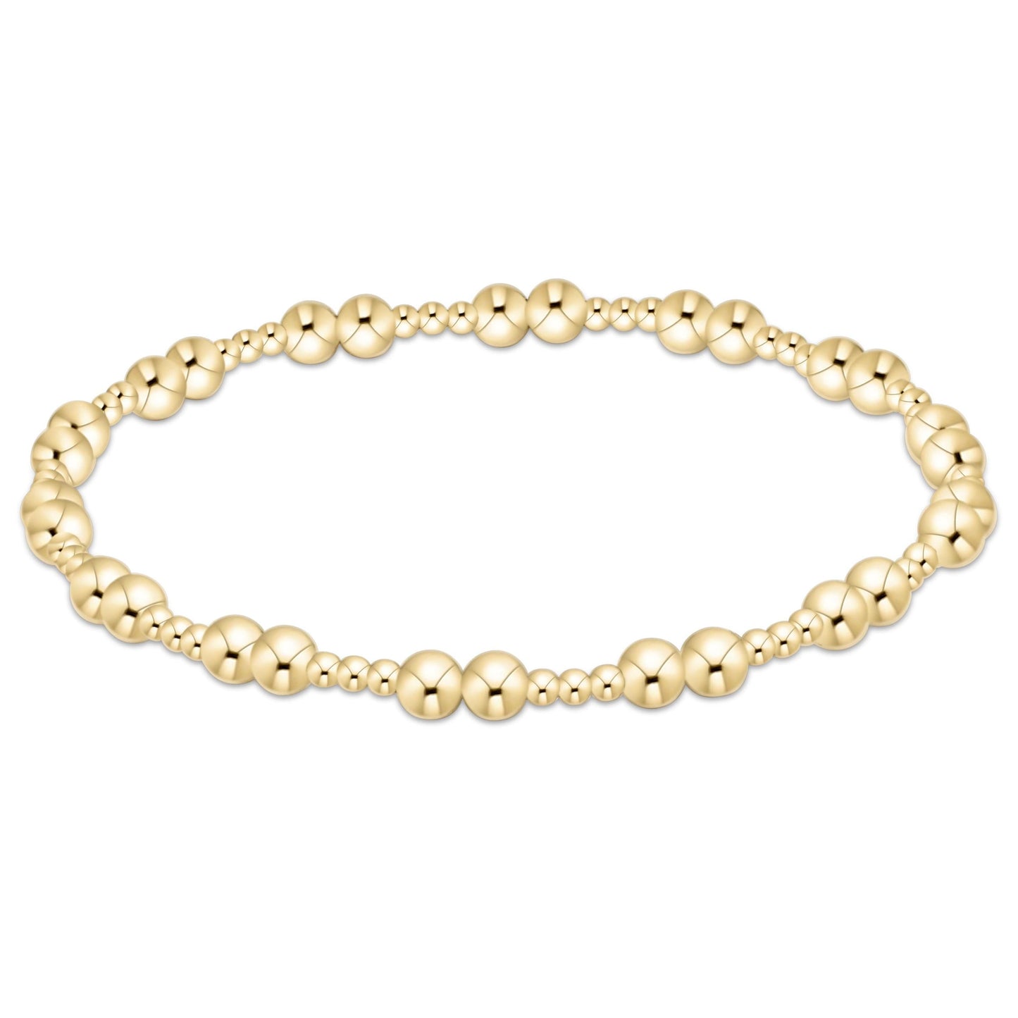 together gold 4mm bracelet - extends
