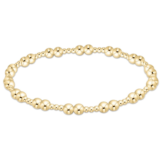 together gold 4mm bracelet - extends