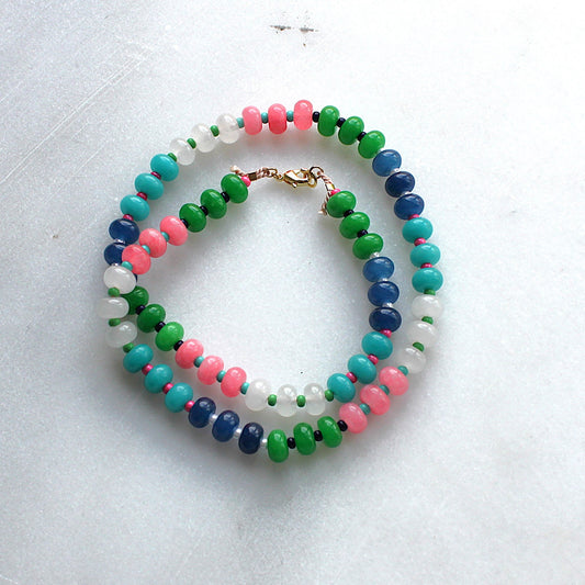 Resort Stone Candy Beaded Necklace