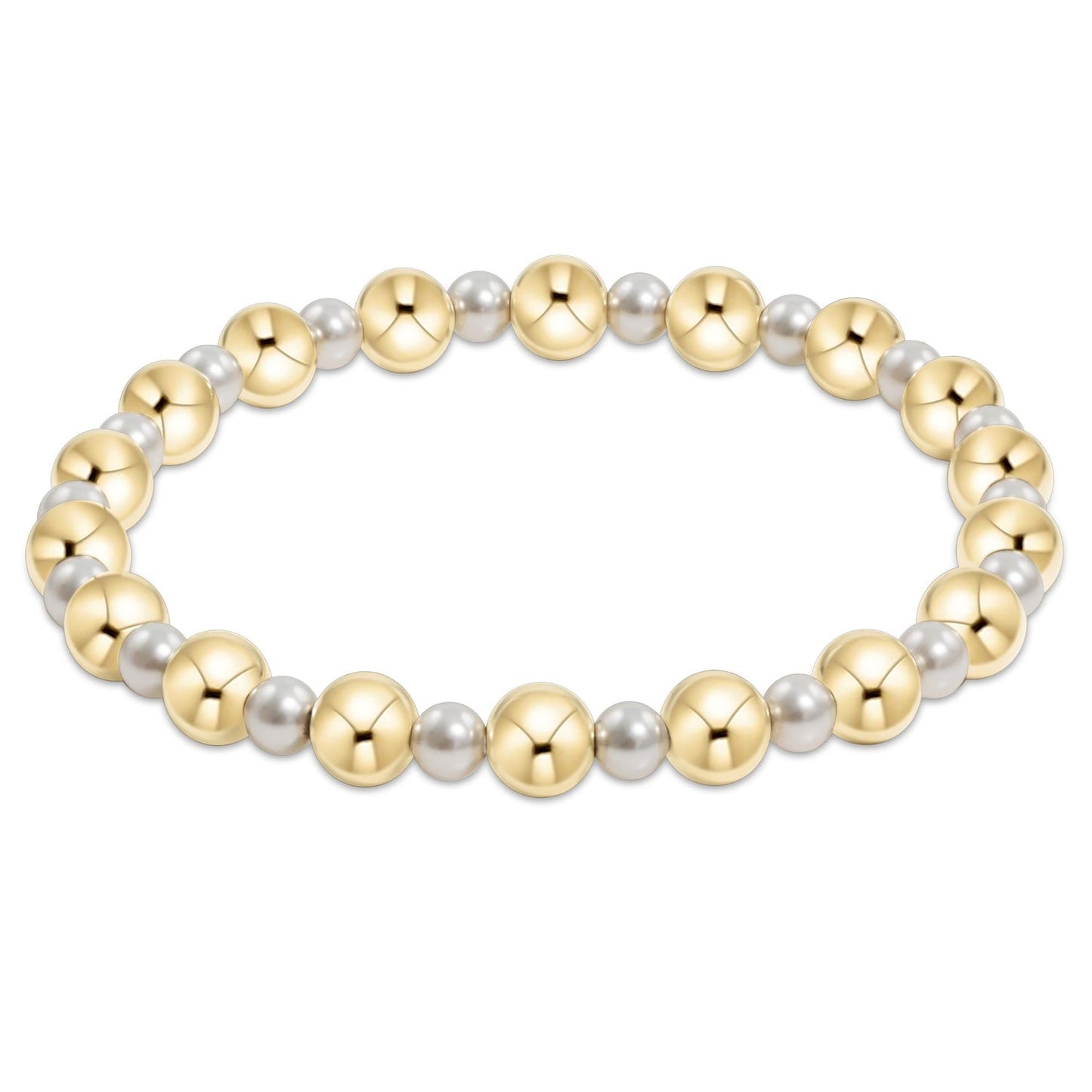 Pearl Grateful 6mm Gold Bracelet