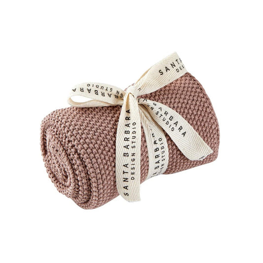 Knit Dish Towel - Rose