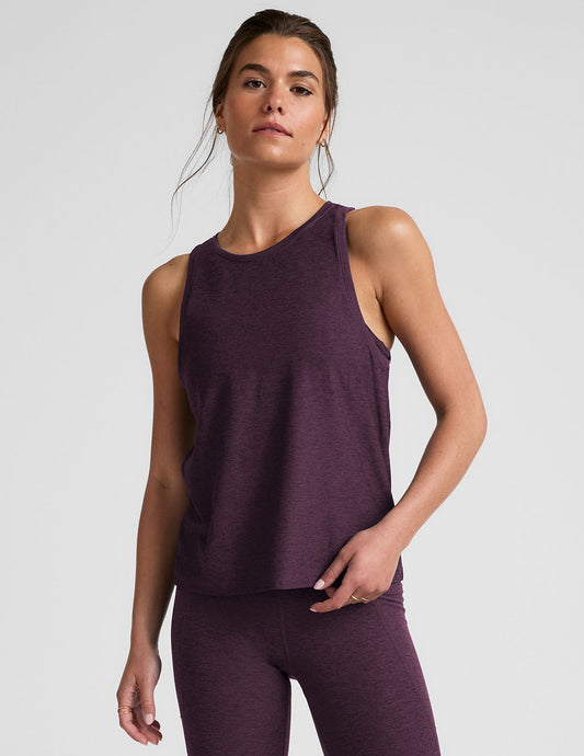 Featherweight Rebalance Tank - Eggplant Purple Heather