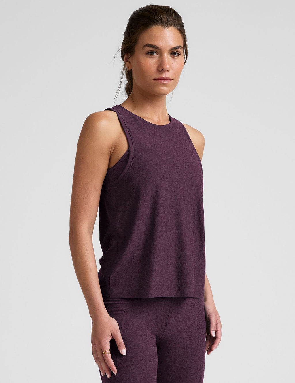 Featherweight Rebalance Tank - Eggplant Purple Heather