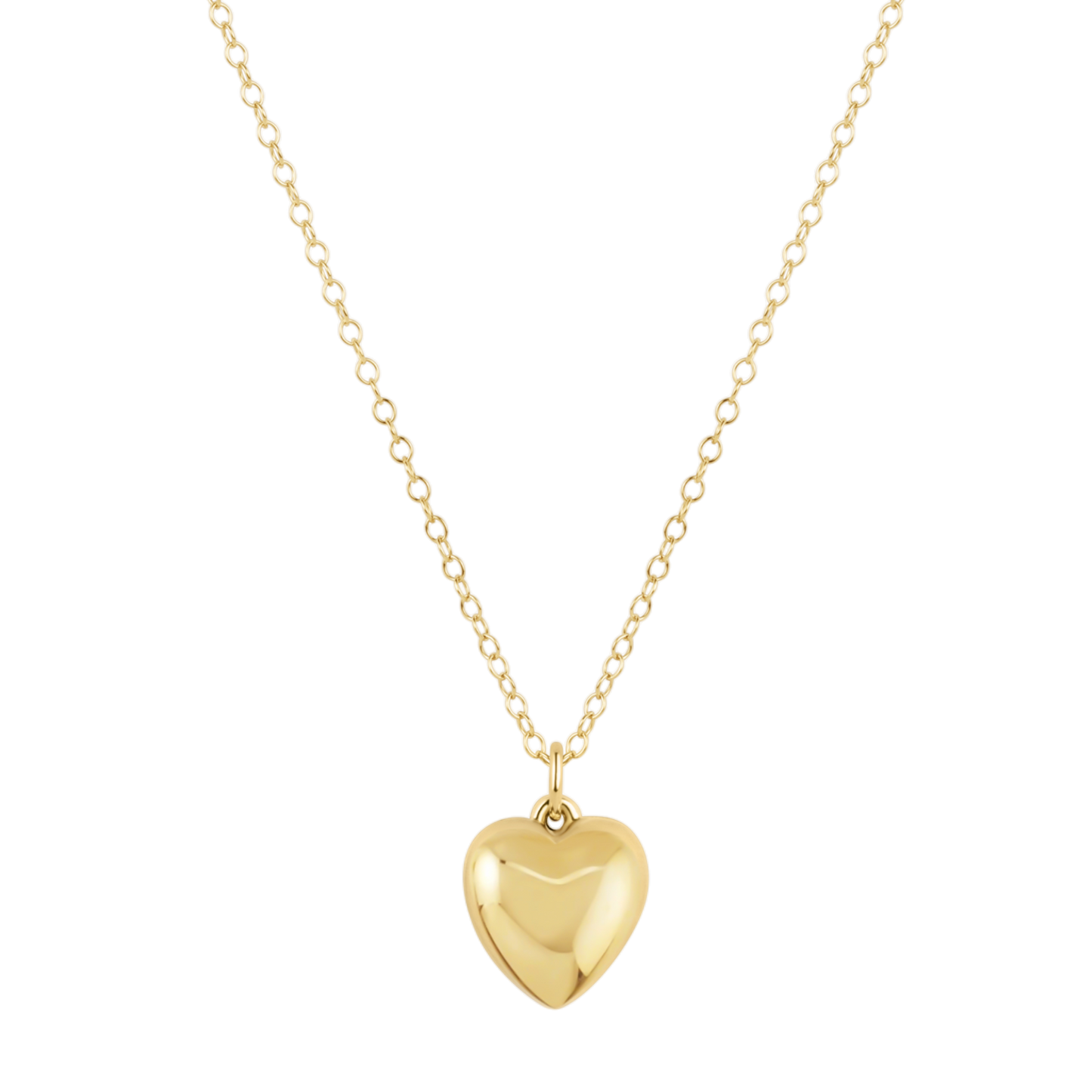16" necklace gold - love plush gold charm