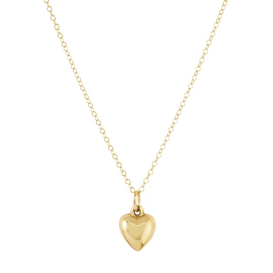 egirl 14" necklace gold - love plush small gold charm