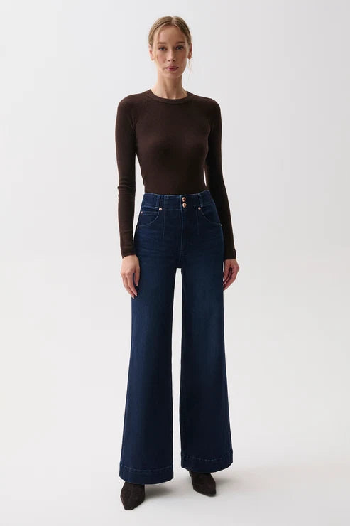 Lana Double Button High Rise Ultra Wide Leg-Starstruck