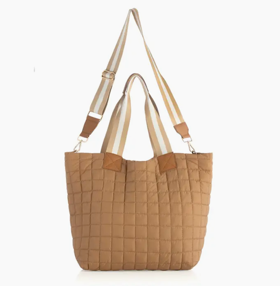 Ezra Travel Tote Beige